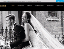 Tablet Screenshot of bridaldesires.ca